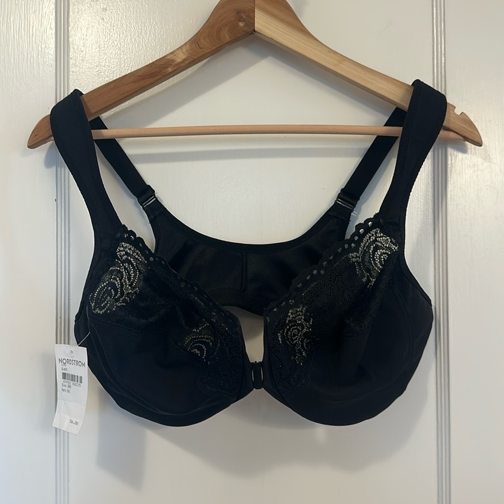 Glamorise x Nordstrom NWT Bra - Black Lace - 38DD